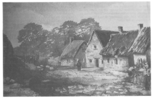 mid-19th farmhouse where the Victoria now stands