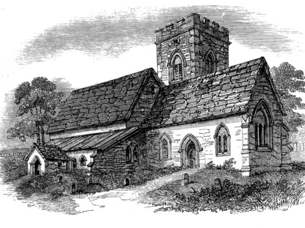 The Old Church - Woodcut