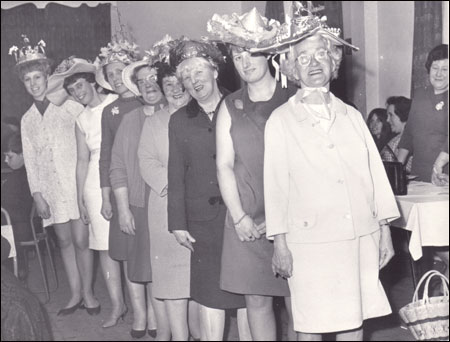 Easter Bonnets - Susan Lane, Joy Frost, Lillian Lane, Hilda Thomas, Minnie Cowley,  Mrs. Sinfield, Pat Wesley, Mrs. Welch