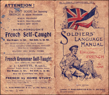 Soldiers' Language Manual issed in World War I