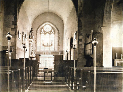 Interior of Castlethorpe Chuch c.1891