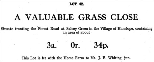 Castlethorpe Estate Sale September 1920 - Lot 42