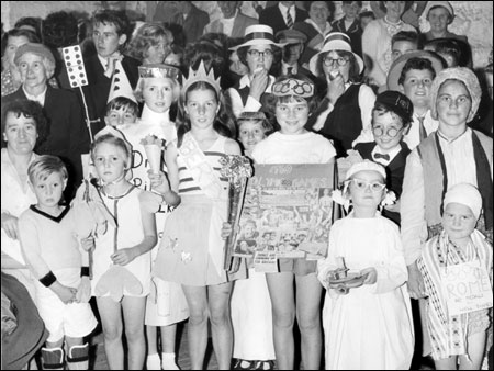 Castlethorpe Fete 1960 - fancy dress competitors