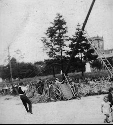 First electricity pole in Castlethorpe 