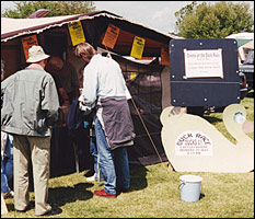 Selling tickets for the Duck Race