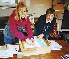 Checking the tickets for the Duck Race