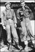 Les Smith with a German prisoner of war Eric Bach