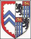 Coat of Arms of Sir Peter Tyrell and his first wife Bridget