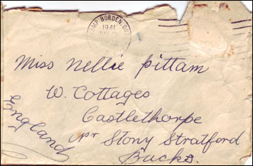 Envelope dated 1941 - W Cottages