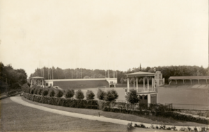 Slottsskogsvallen Stadium in Gothenburg, Sweden. This picture was provided to Wiki Commons by Gothenburg Museums and Art Gallery and is in the public domain