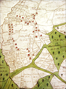 Silverstone village in 1608
