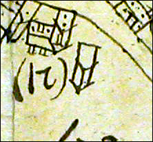 Stoke Bruerne - 1727 Grafton Map : House Number 21