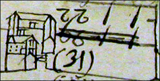 Stoke Bruerne - 1727 Grafton Map : House Number 31