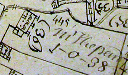 Stoke Bruerne - 1727 Grafton Map : House Number 36