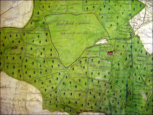 Wakefield Lodge, Grounds & Wakefield Lawn in 1608