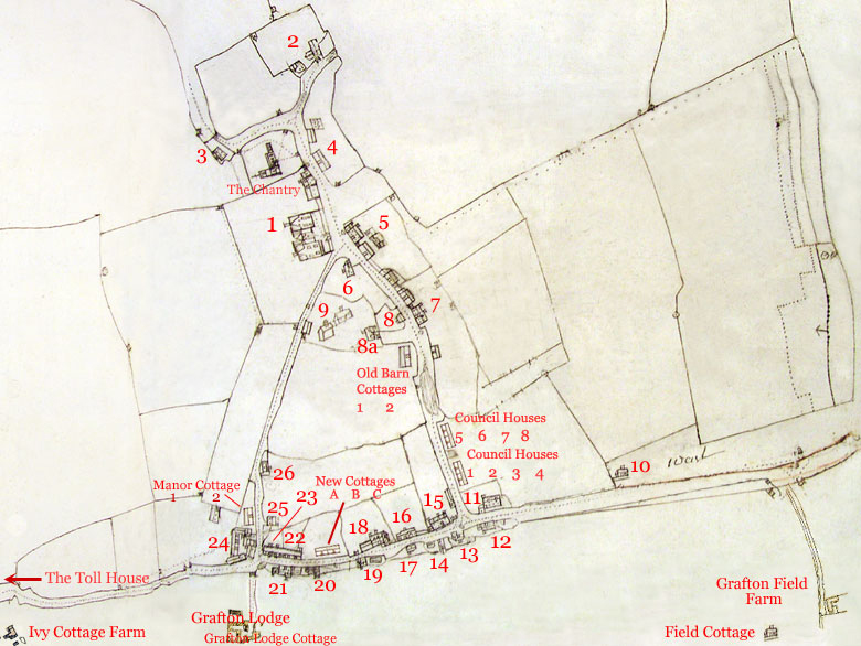 Map of Grafton Regis