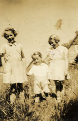 Joan (aged 7), Brenda (aged 6) and John (aged2)