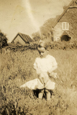 Myself aged 4. School yard 1943.