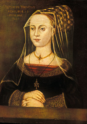 Woodcut from 1575 of Elizabeth I at a hunt picnic