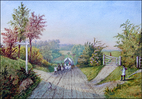 Northampton Road (carrier with four horses)