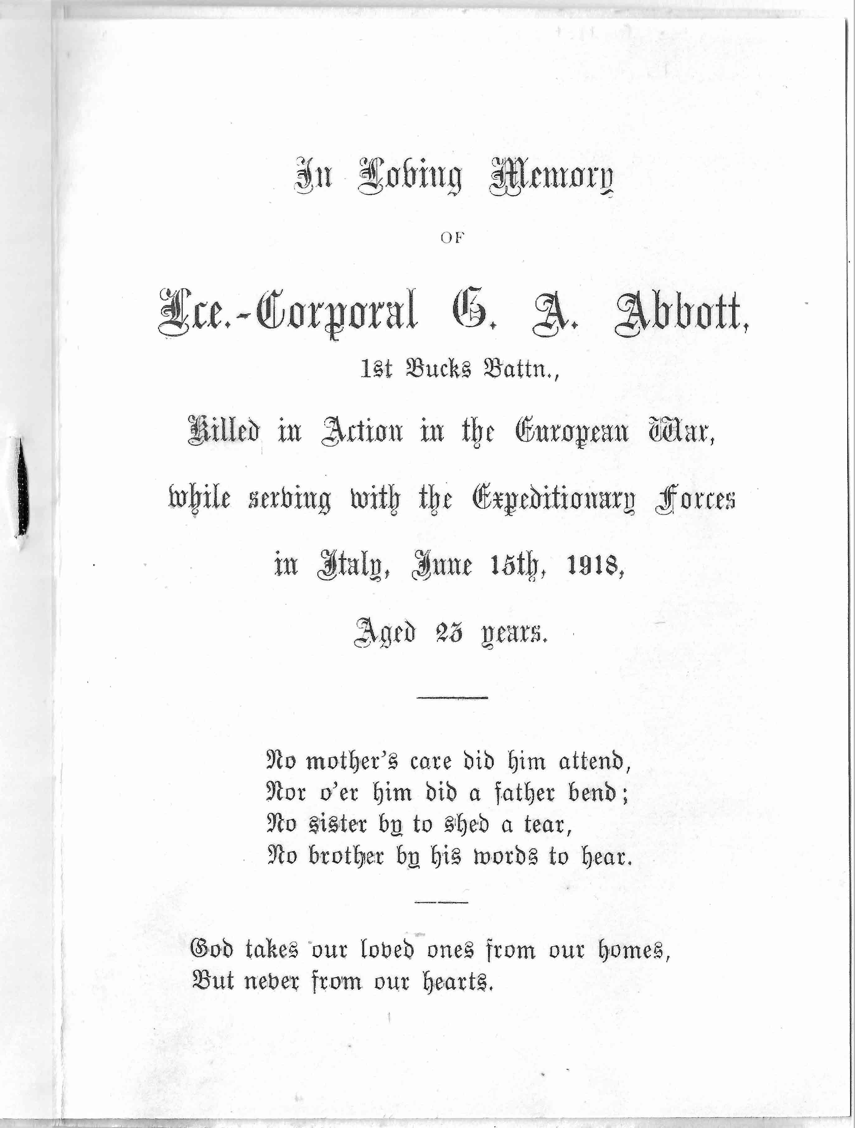 Abbott, George in Memorium p2