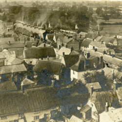 High St. from the church, view from a postcard dated 1904