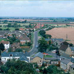 Newport Road from the Church tower c.2003