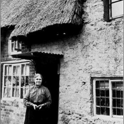 Emily Clark outside 65 Long Street c. 1905