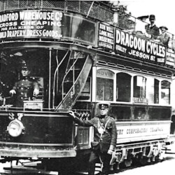W J Hillyer with Coventry tram