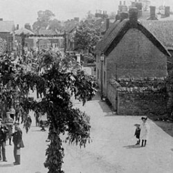 6 High Street decorated for the Coronation of Edward VII.
Showing the village pound