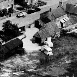 Aerial view of the rear of 10 High Street 1930/1940s
