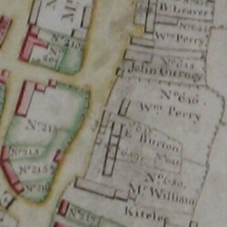 Gold Street from the 1779 map when it was called Back Street