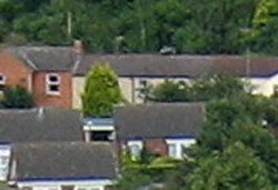Hazel Row off Newport Road 2007 from the church tower.