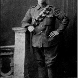 Walter Woodland in WWI uniform c.1916
