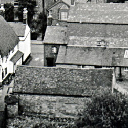 Swan Yard from the church tower 1957