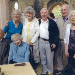 Gerald Keeves with school friends, 2013