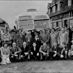 British Legion outing to Southend by Wesley's coach, mid-1950s