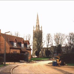 Weavers End, off Park Road, with St. James' church in the background. 2006