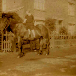 Girl on horse c.1920