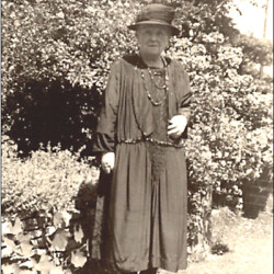 Lady in garden c.1930