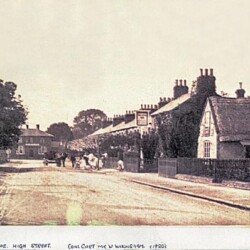 Cock inn with Willingham's coal cart 1920s