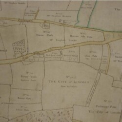 1779 map of Malt Mill Lane, now Castlethorpe Road