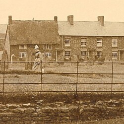 Church Row cottages c.1890s, taken from the churchyard