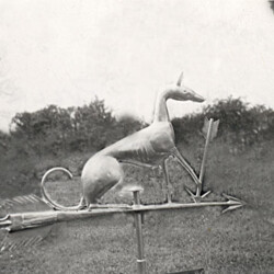 Church weathervane, when taken down for repairs