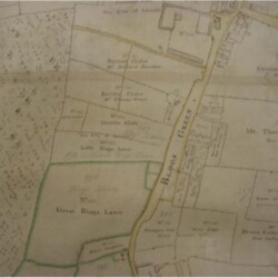 Bloggs Green, now Park Road, 1779 map