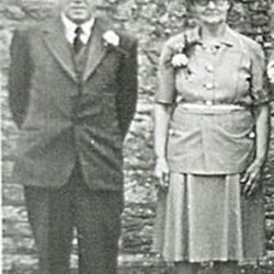 Mr and Mrs Edgar Eakins, last landlord of the Green Man pub.