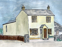Sketch of Yew Tree Cottage (2006)