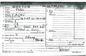 Peter Hooton - Registration Card ph