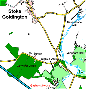 Gayhurst House - location