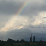 Church + rainbow